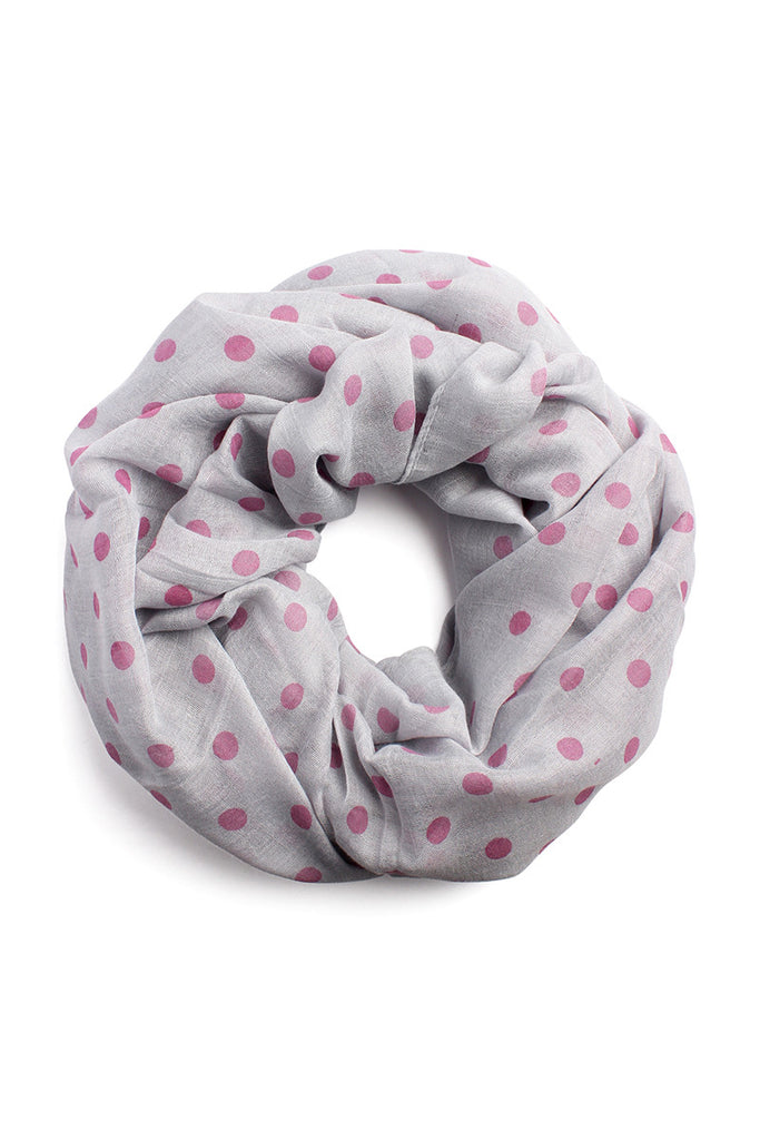 Polka Dot Infinity Scarf