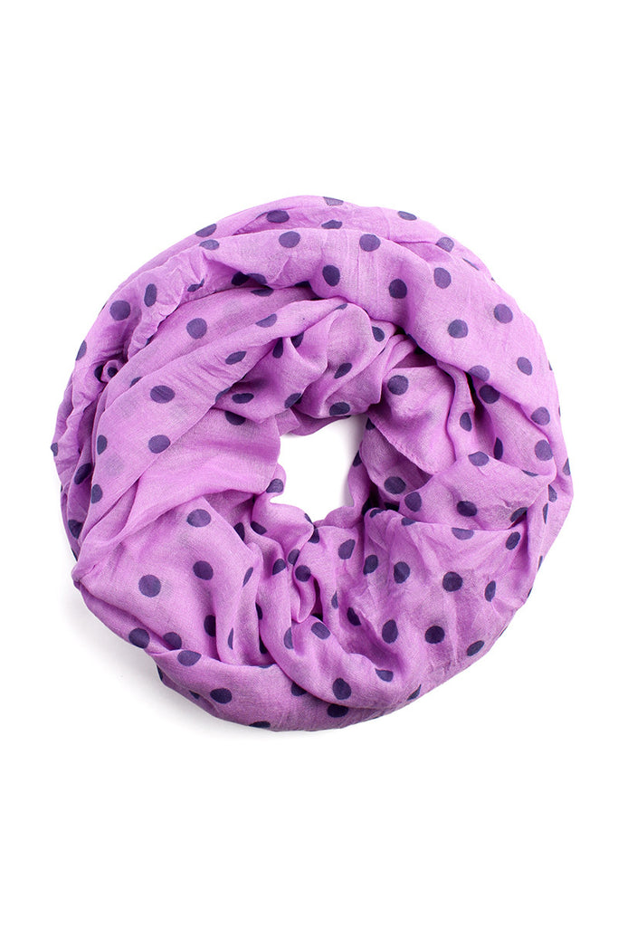 Polka Dot Infinity Scarf