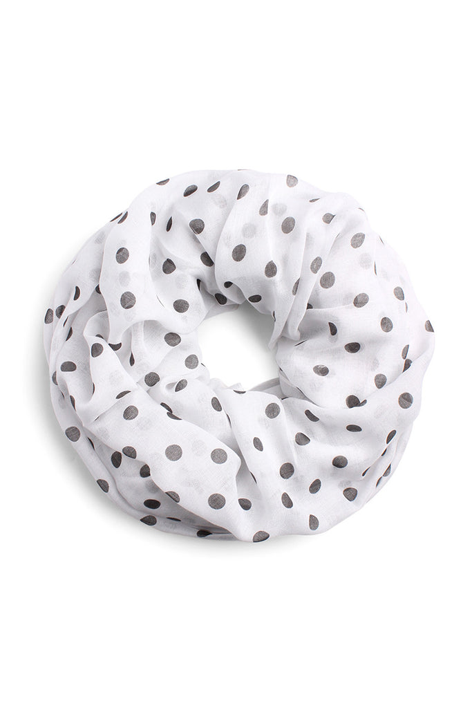 Polka Dot Infinity Scarf