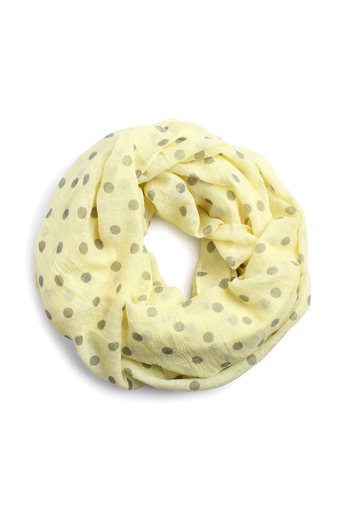 Polka Dot Infinity Scarf