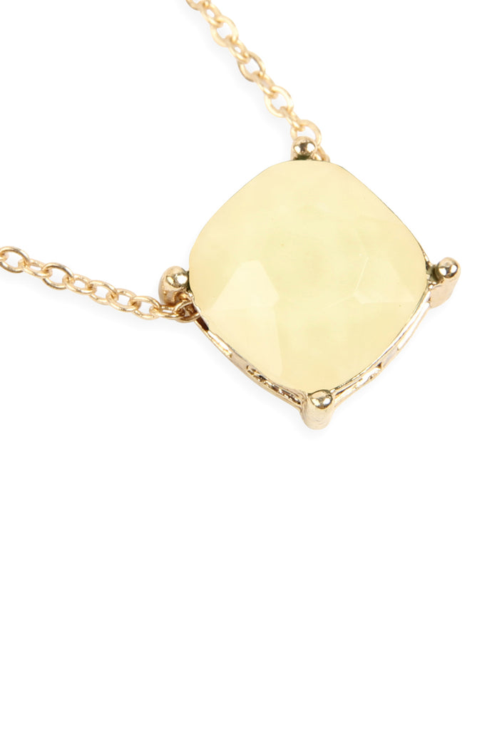 17155 - 12MM CUSHION CUT CHARM NECKLACE