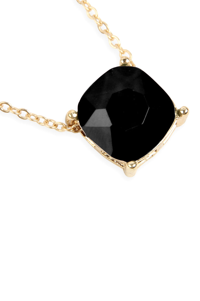 17155 - 12MM CUSHION CUT CHARM NECKLACE