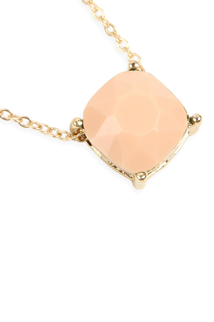 17155 - 12MM CUSHION CUT CHARM NECKLACE