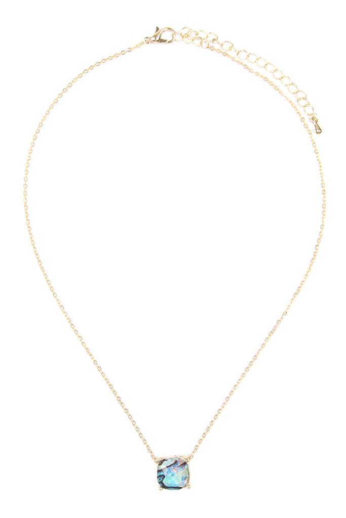 17155 - 12MM CUSHION CUT CHARM NECKLACE