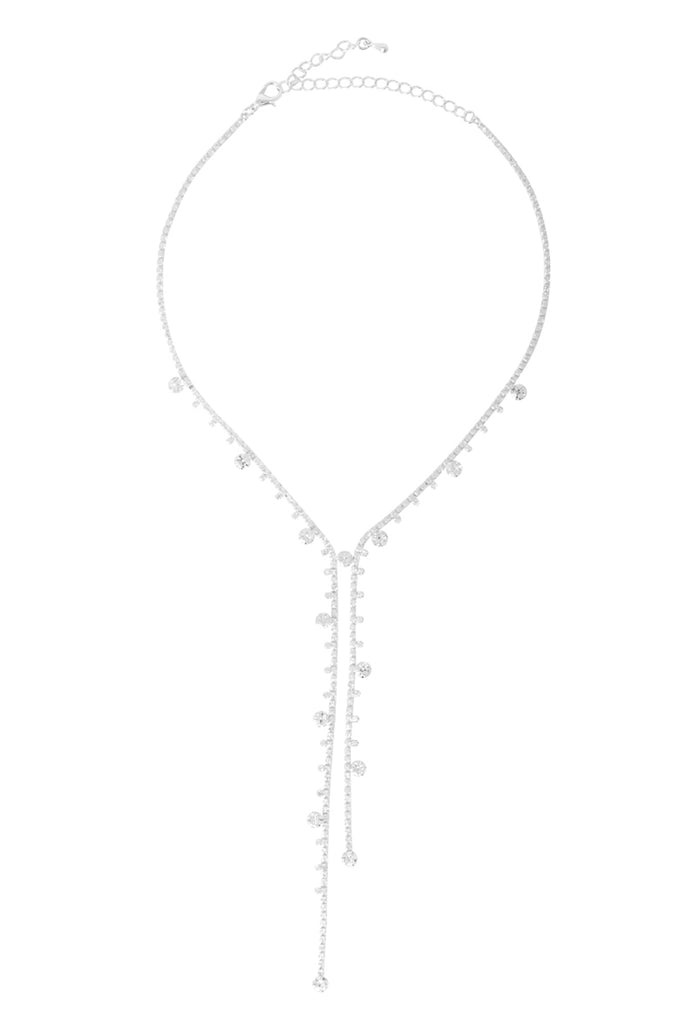 RHINESTONE VINTAGE LARIAT Y NECKLACE