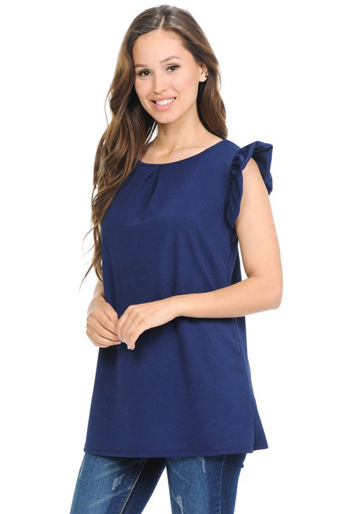 Solid Short Sleeve Top