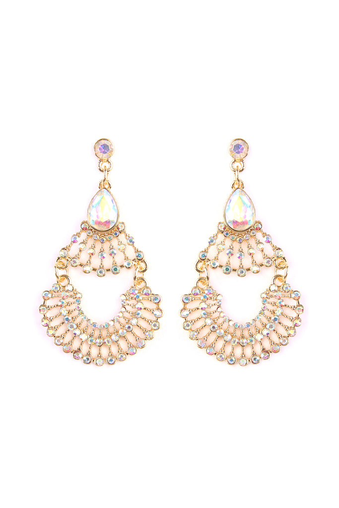 25674 - DOUBLE TEARDROP POST EARRINGS