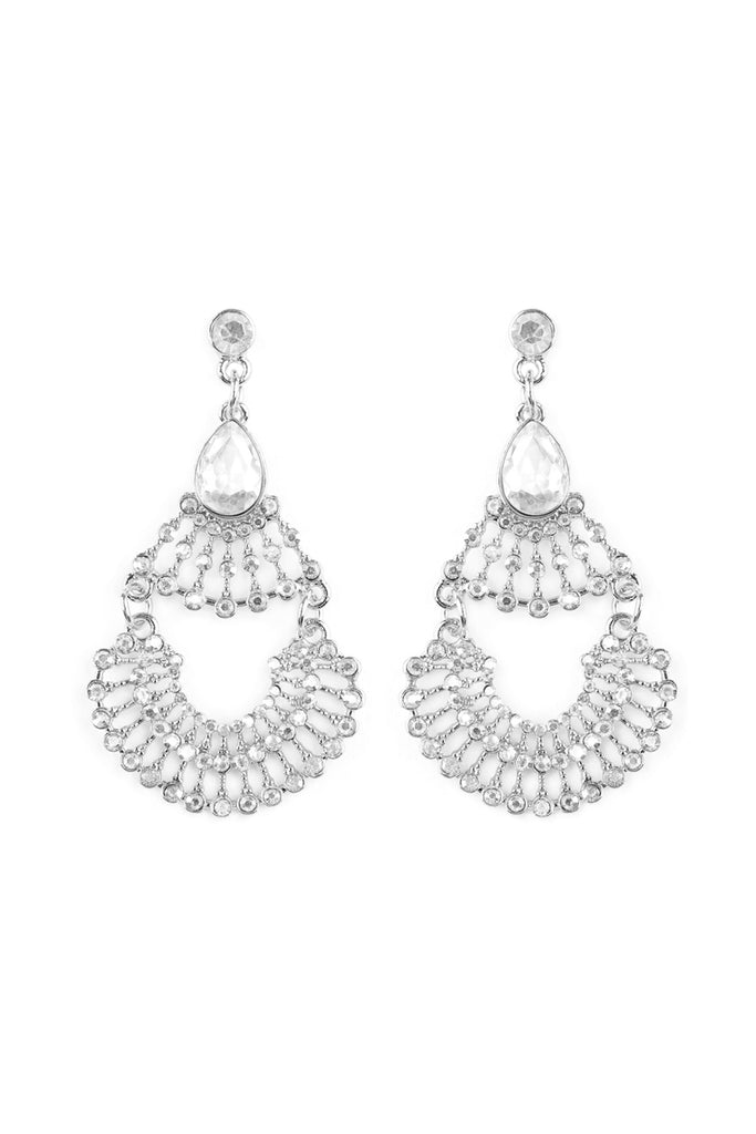25674 - DOUBLE TEARDROP POST EARRINGS