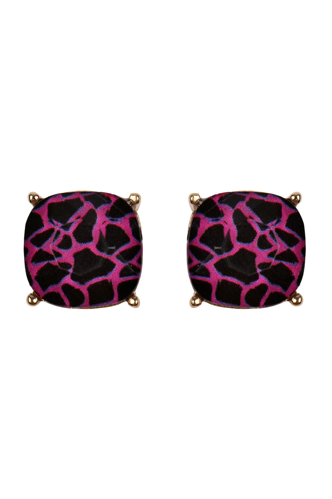 12MM CUSHION CUT POST EARRINGS