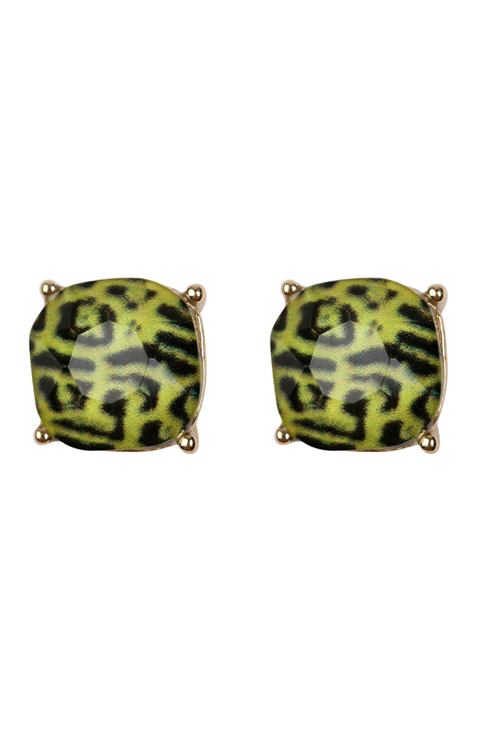 12MM CUSHION CUT POST EARRINGS