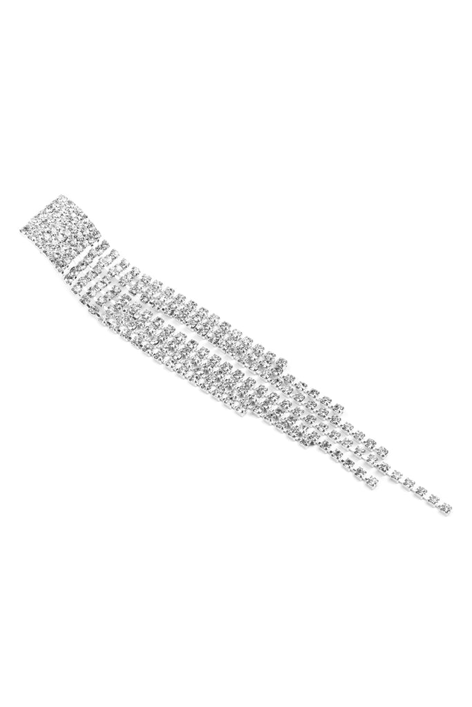 SEVEN ROW FRINGE DROP EARRINGS
