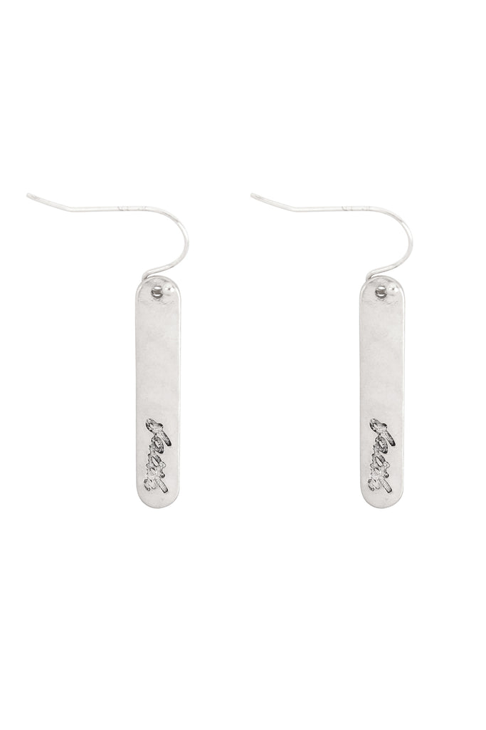 FAITH BAR DROP FISH HOOK EARRINGS