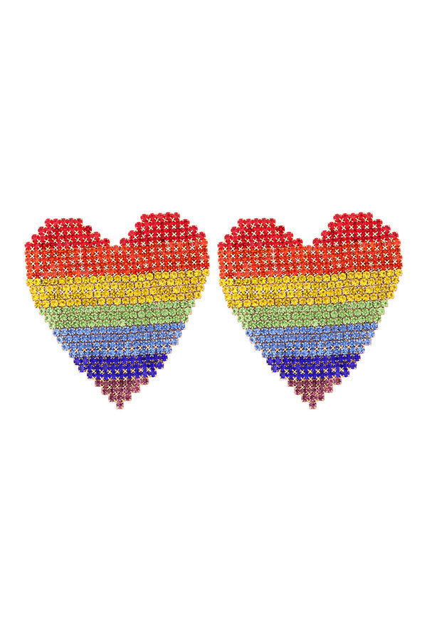 RAINBOW COLOR HEART PIN