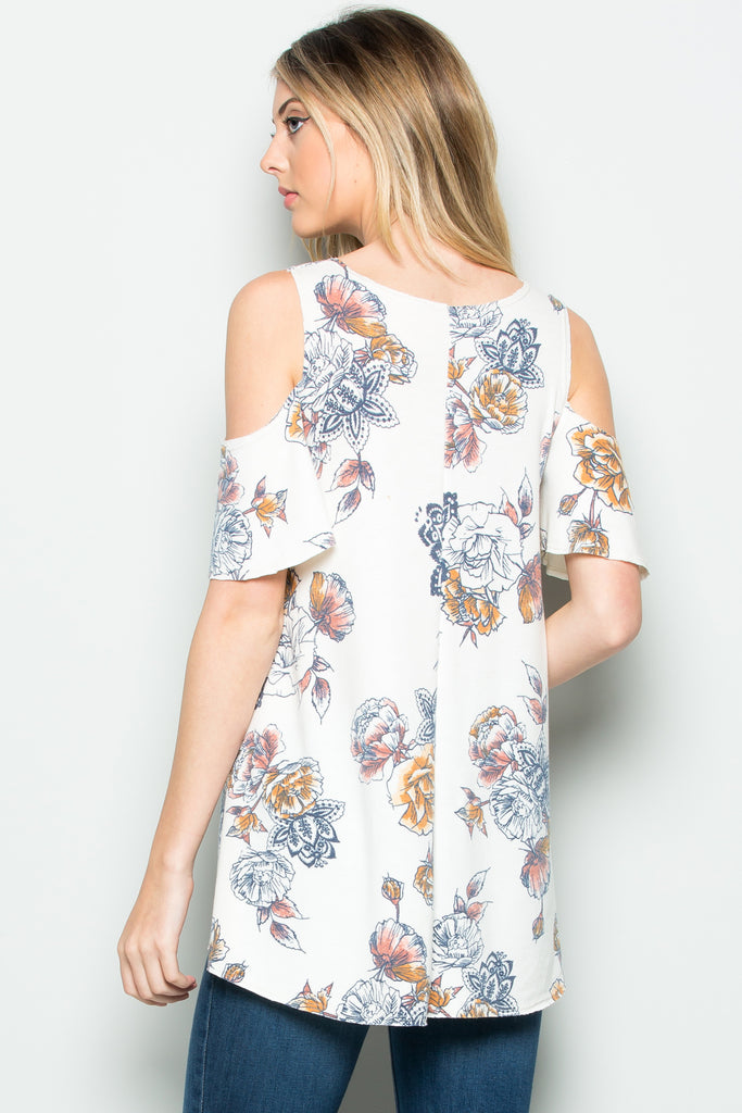 Floral Off Shoulder - Riah Fashion