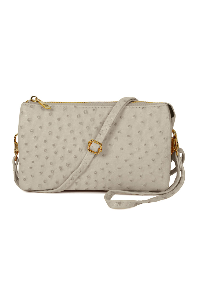 FAUX CROSSBODY WRISTLET BAG