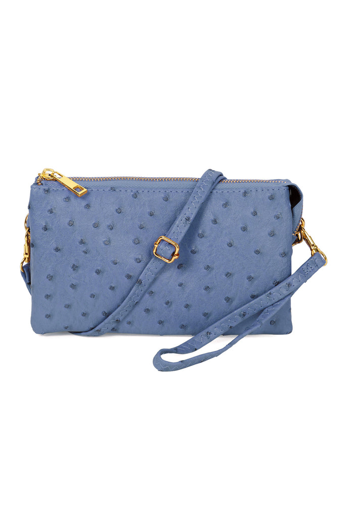 FAUX CROSSBODY WRISTLET BAG