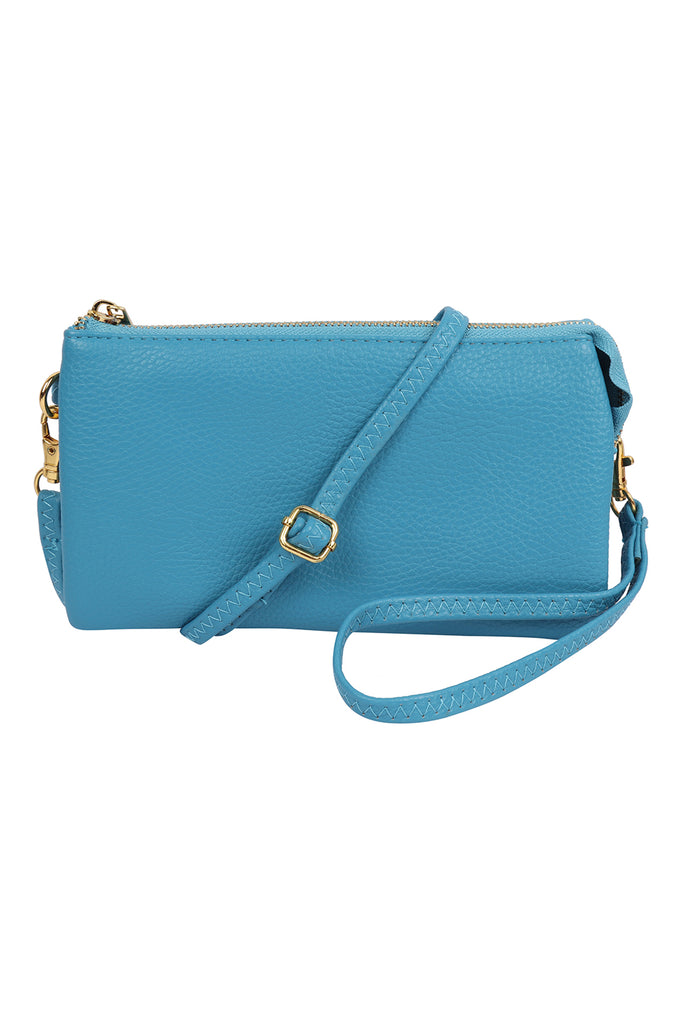 FAUX CROSSBODY WRISTLET BAG