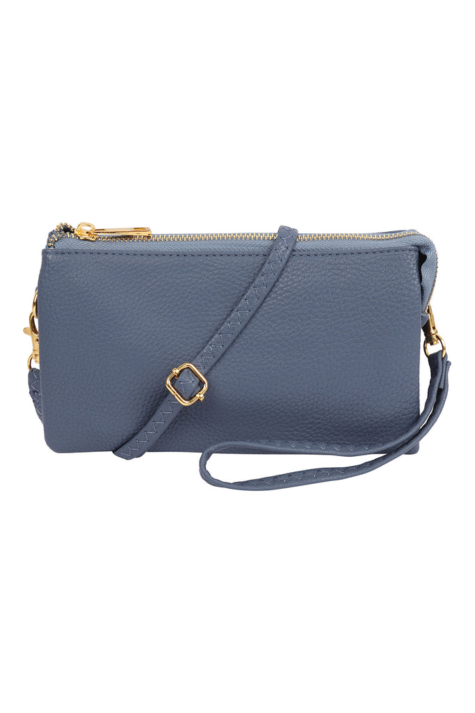 FAUX CROSSBODY WRISTLET BAG