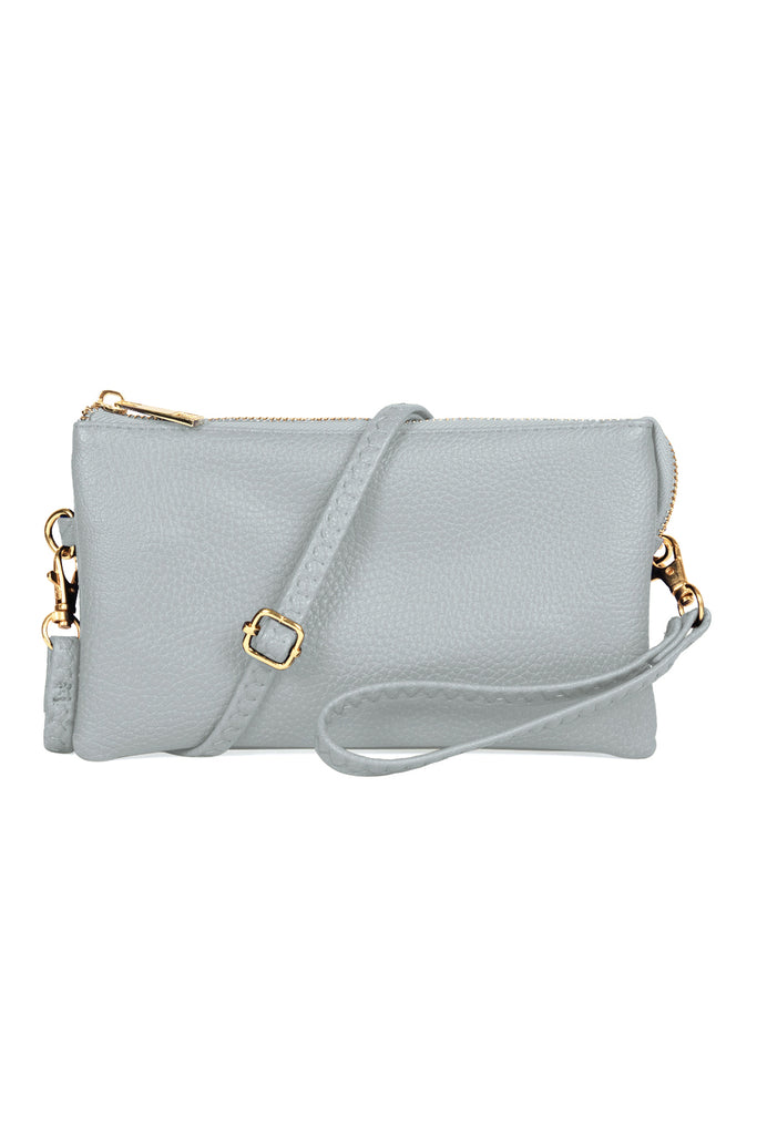 FAUX CROSSBODY WRISTLET BAG