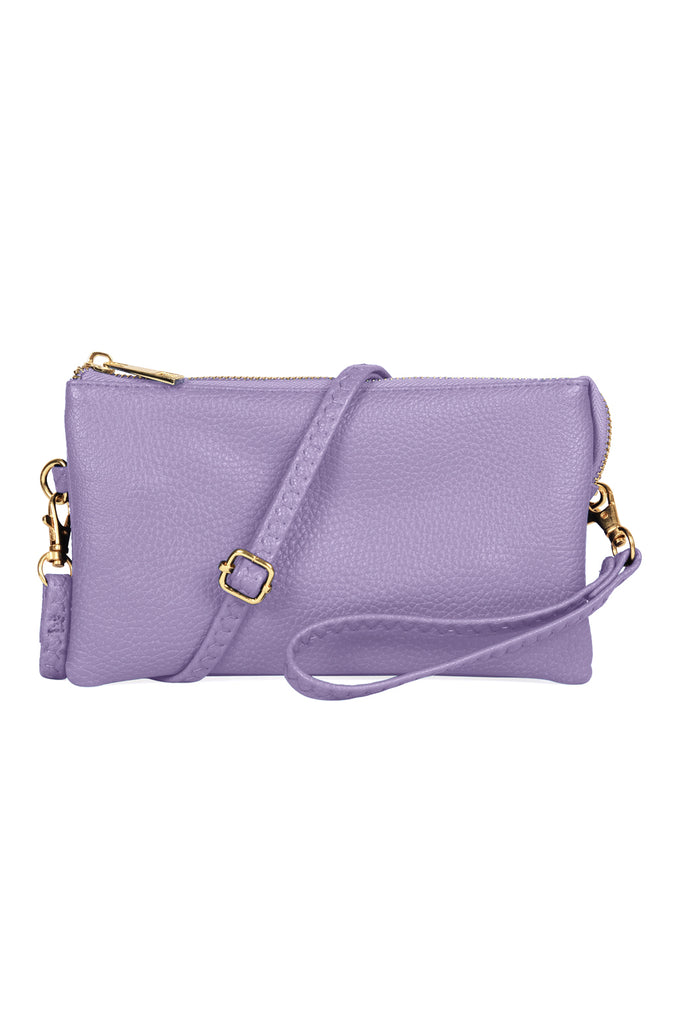 FAUX CROSSBODY WRISTLET BAG