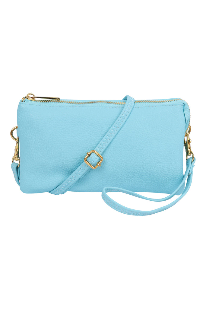 FAUX CROSSBODY WRISTLET BAG
