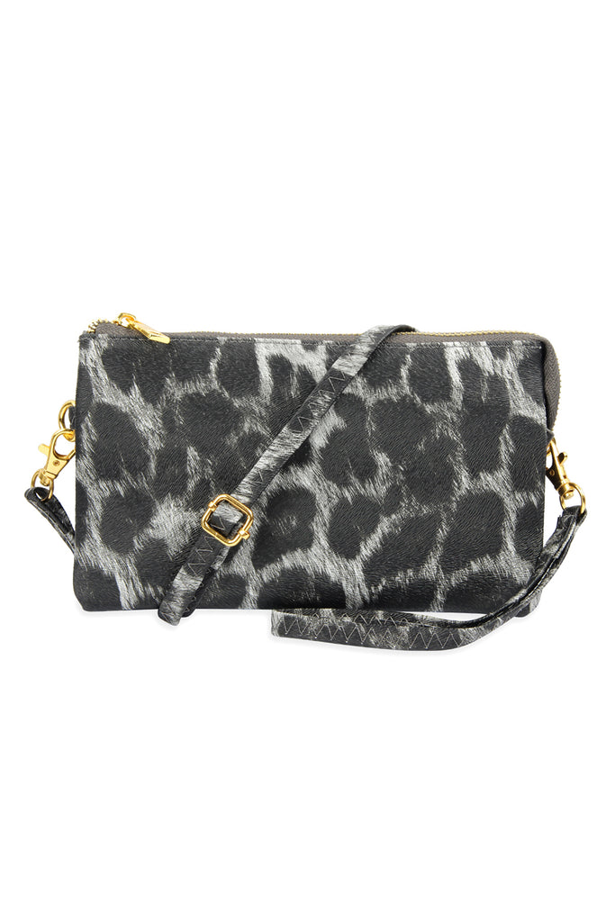 FAUX CROSSBODY WRISTLET BAG