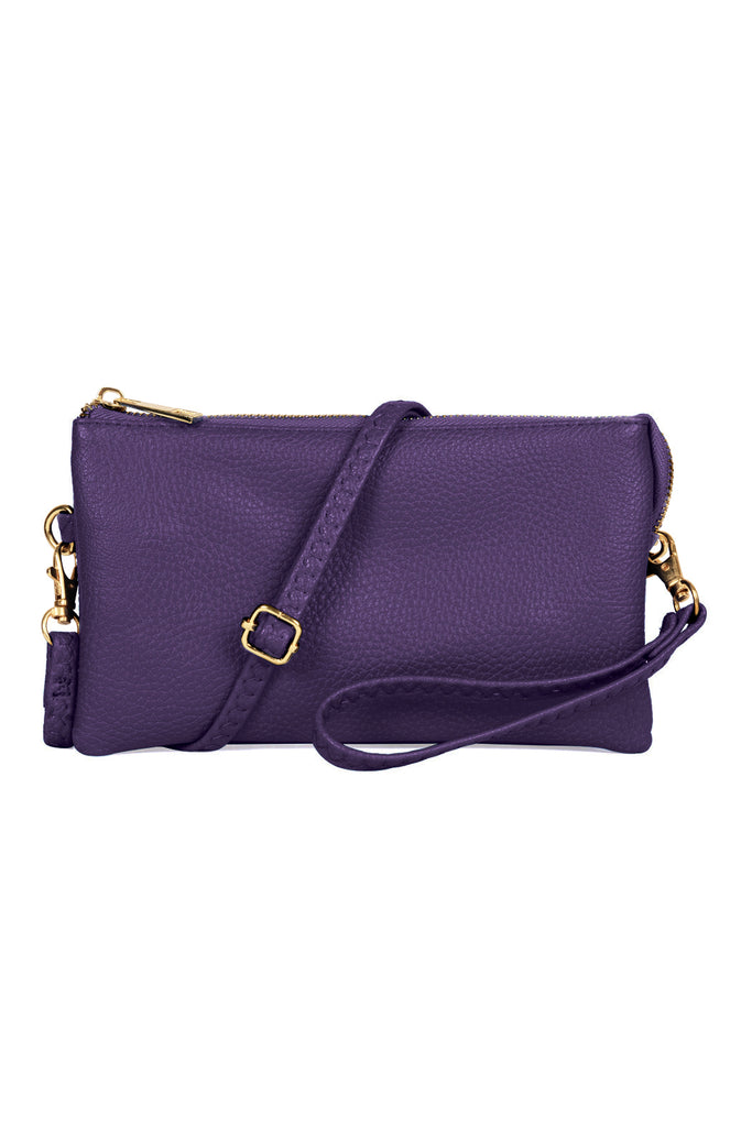 FAUX CROSSBODY WRISTLET BAG