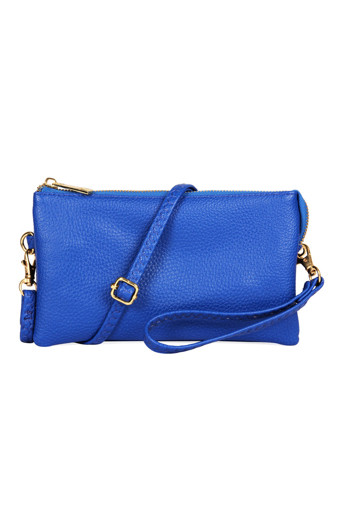 FAUX CROSSBODY WRISTLET BAG
