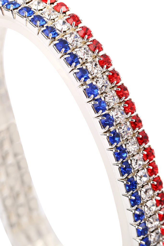 FLAG 3 LINE COLORED ELASTIC BRACELET