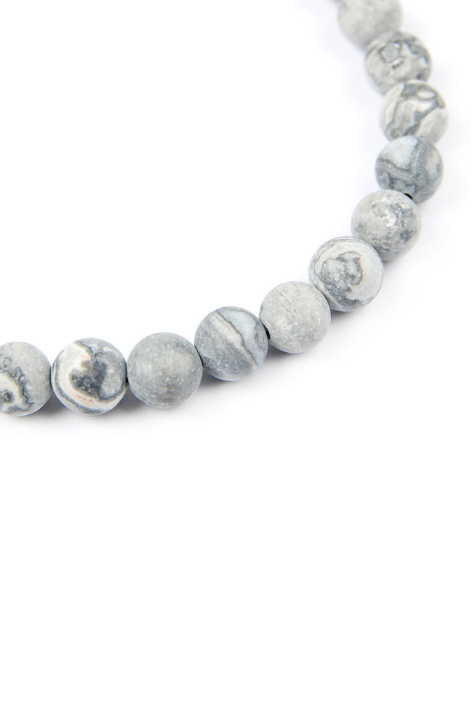 FOLLOW YOUR HEART NATURAL STONE STRETCH BRACELET