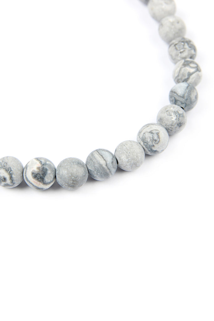 FOLLOW YOUR HEART NATURAL STONE STRETCH BRACELET