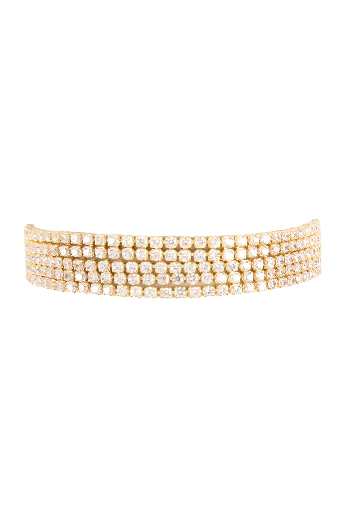 CUBIC ZIRCONIA 2MM 5 LINE TENNIS BRACELET