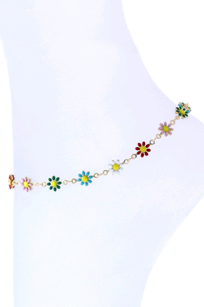 Flower Dainty Anklet