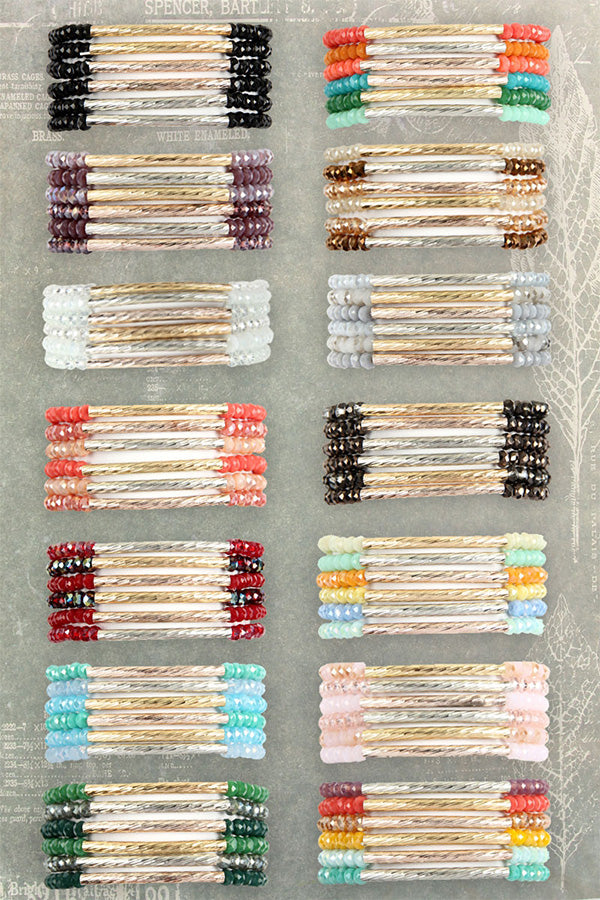 RONDELLE BEADED BRACELET SET