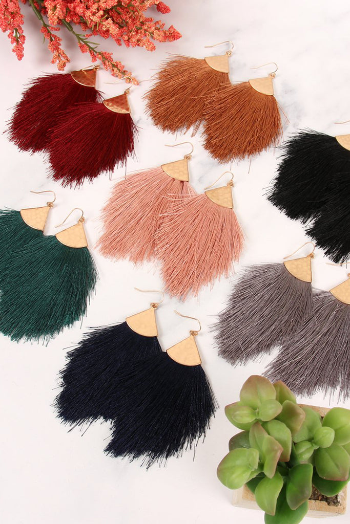 TASSEL DROP EARRINGS