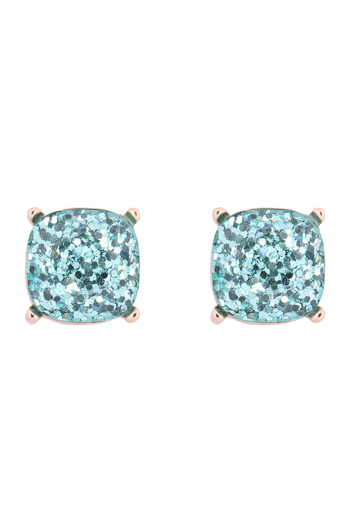 AE0333-GLITTER EPOXY STUD EARRINGS