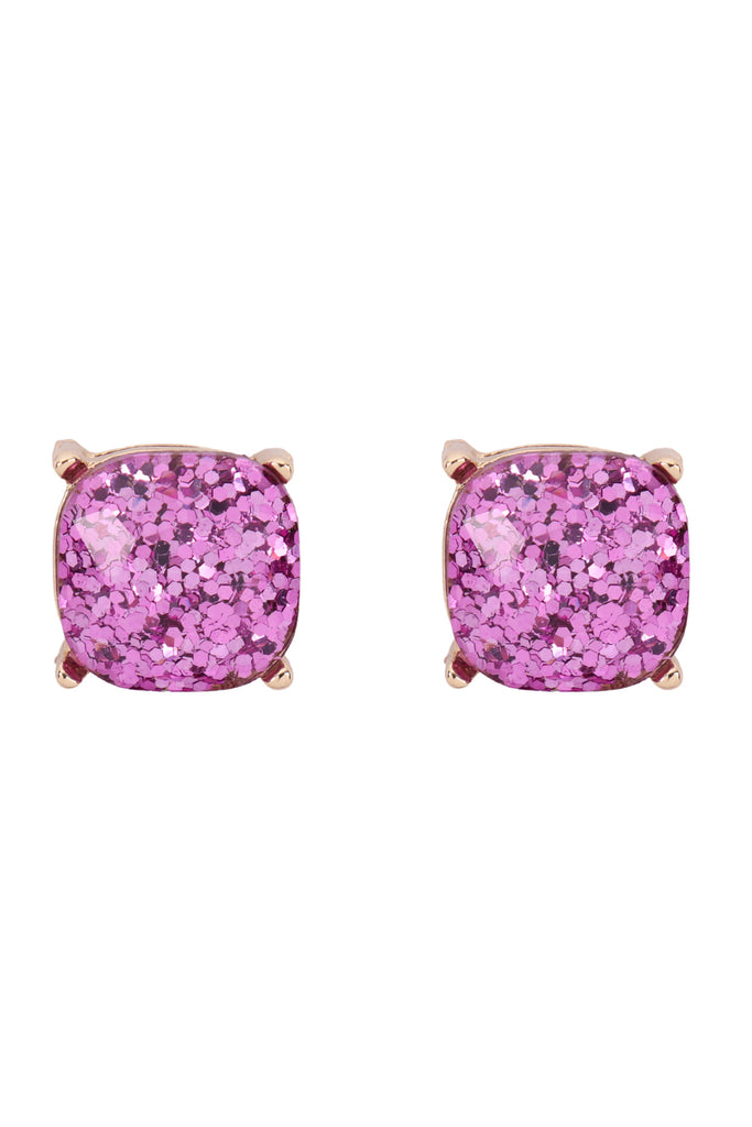AE0333-GLITTER EPOXY STUD EARRINGS