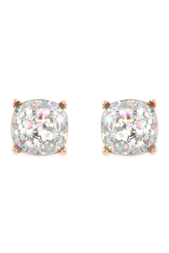 AE0336 - GLITTER EPOXY STUD EARRINGS