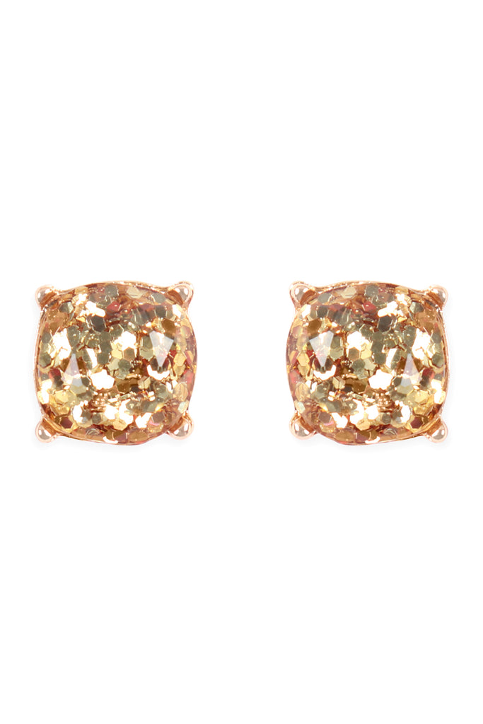 AE0336 - GLITTER EPOXY STUD EARRINGS