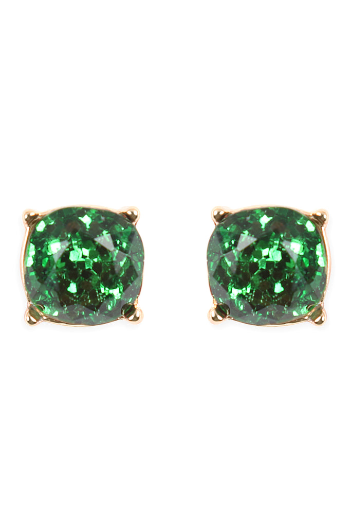 AE0336 - GLITTER EPOXY STUD EARRINGS