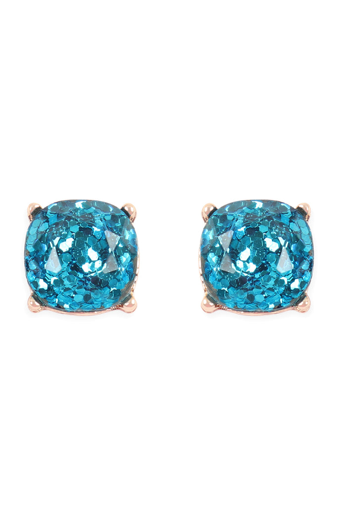 AE0336 - GLITTER EPOXY STUD EARRINGS