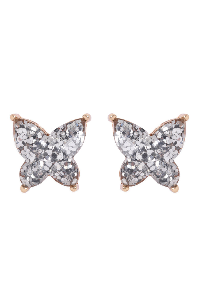 AE0346 - BUTTERLY GLITTER EPOXY EARRINGS