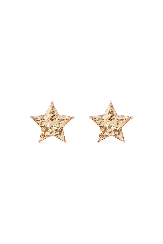 AE0358 - STAR GLITTER EPOXY STUD EARRINGS
