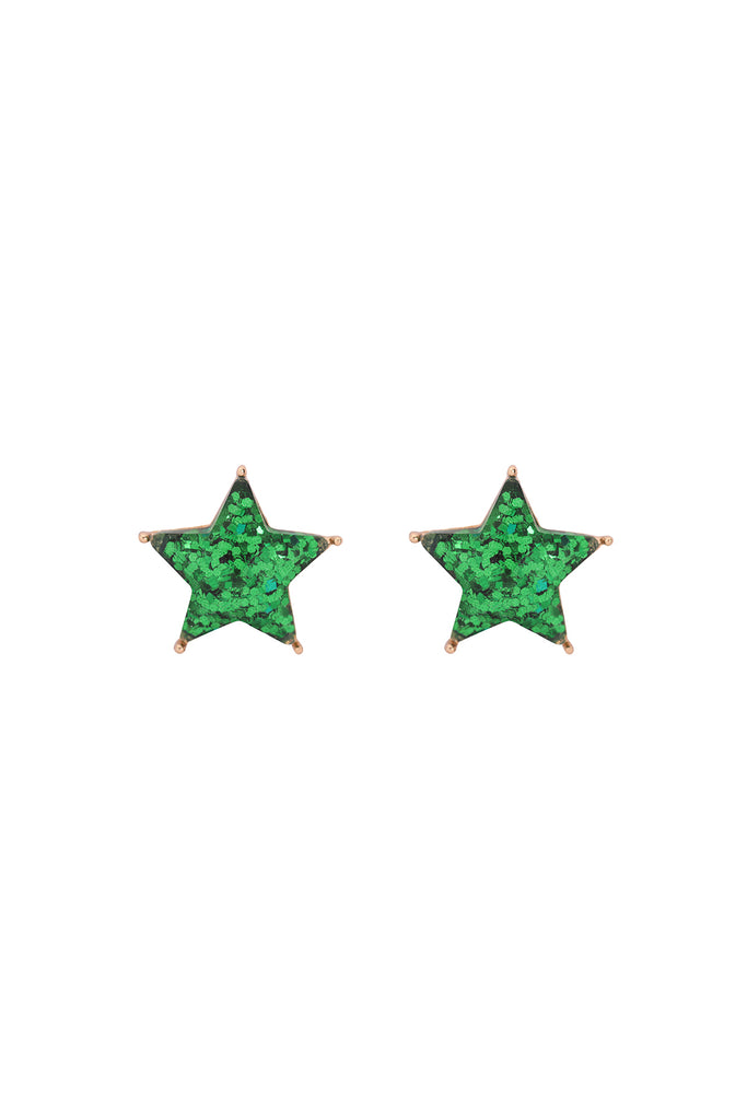 AE0358 - STAR GLITTER EPOXY STUD EARRINGS