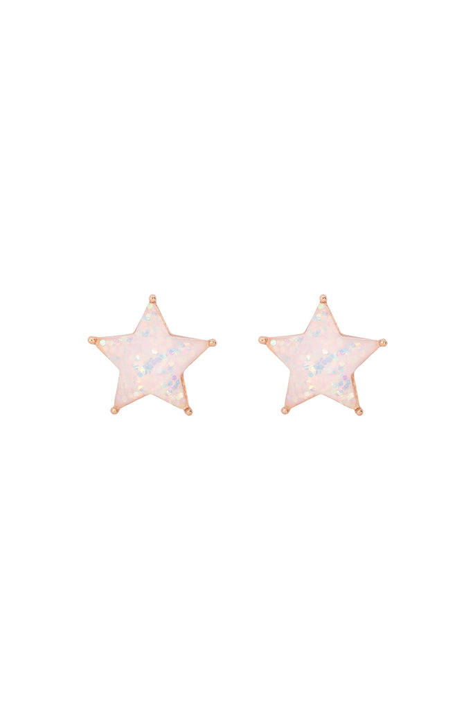 AE0358 - STAR GLITTER EPOXY STUD EARRINGS