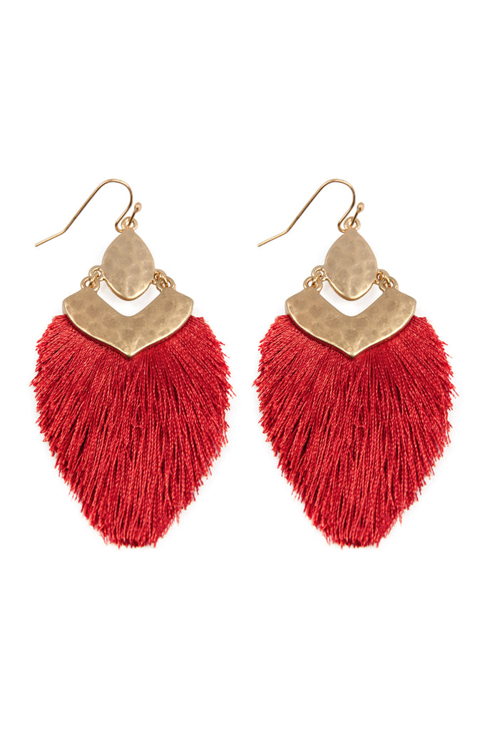 DANGLE TASSEL DROP EARRINGS