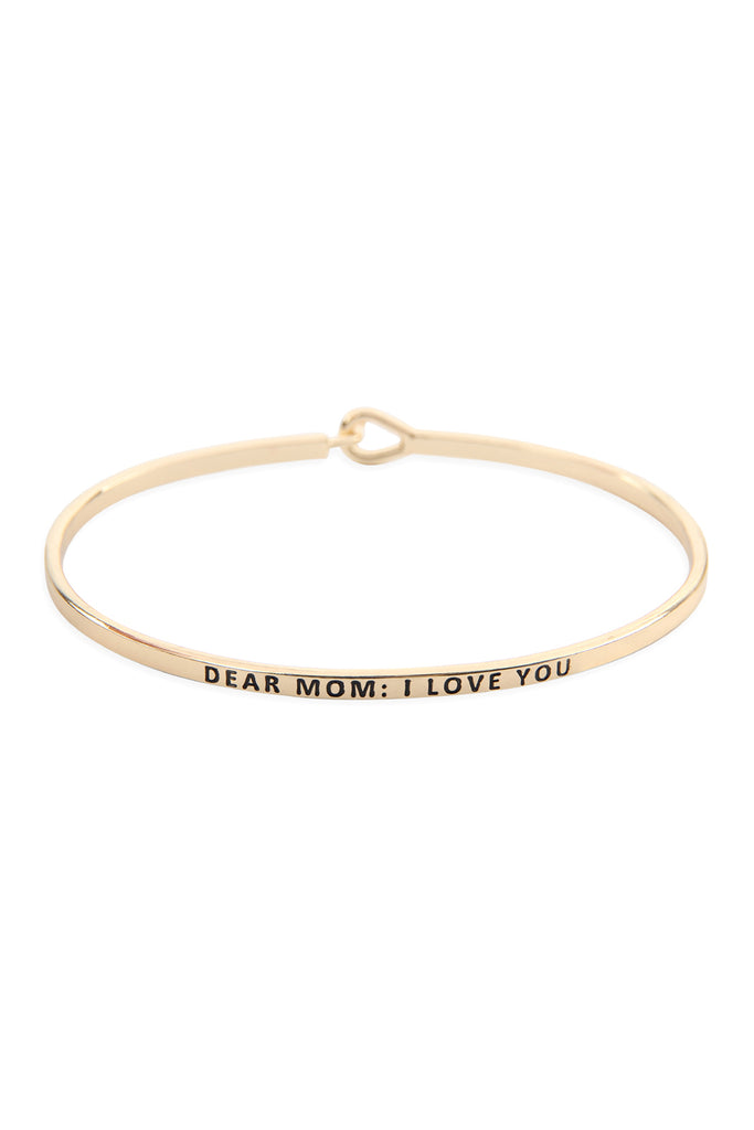 "DEAR MOM" FASHION BANGLE