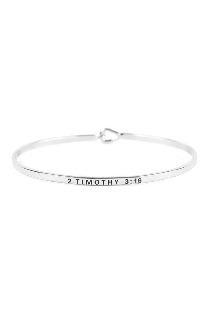 2 TIMOTHY 3:16 CUFF BRACELET