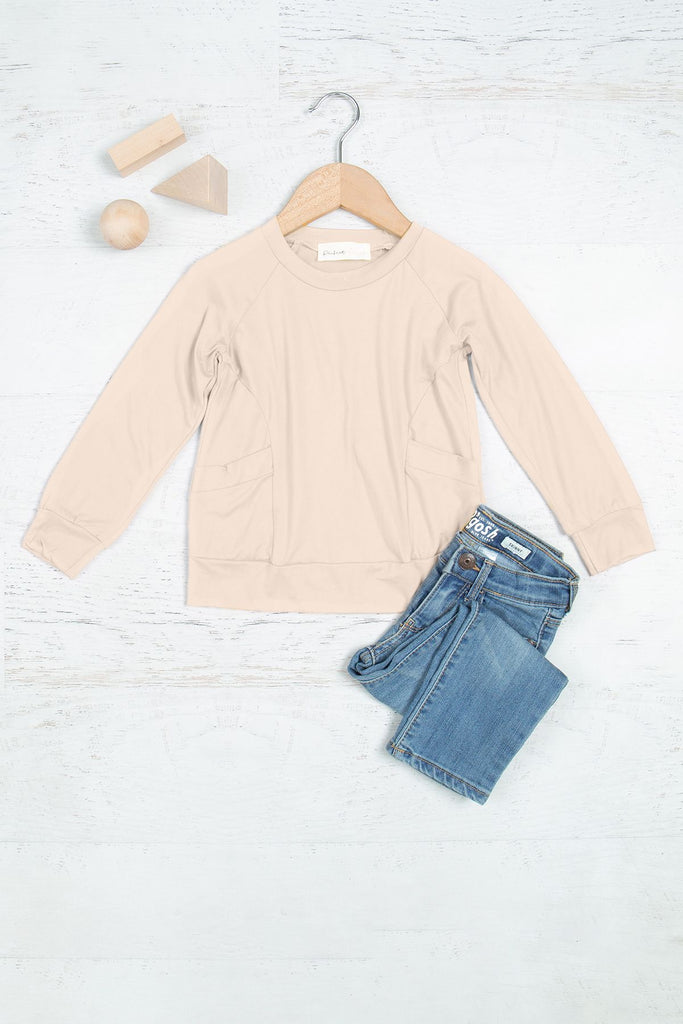 Kids Everyday Long Sleeve Side Pocket Top