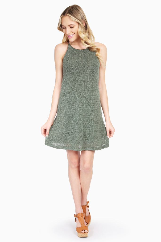 Slub Knit Sleeveless Dress